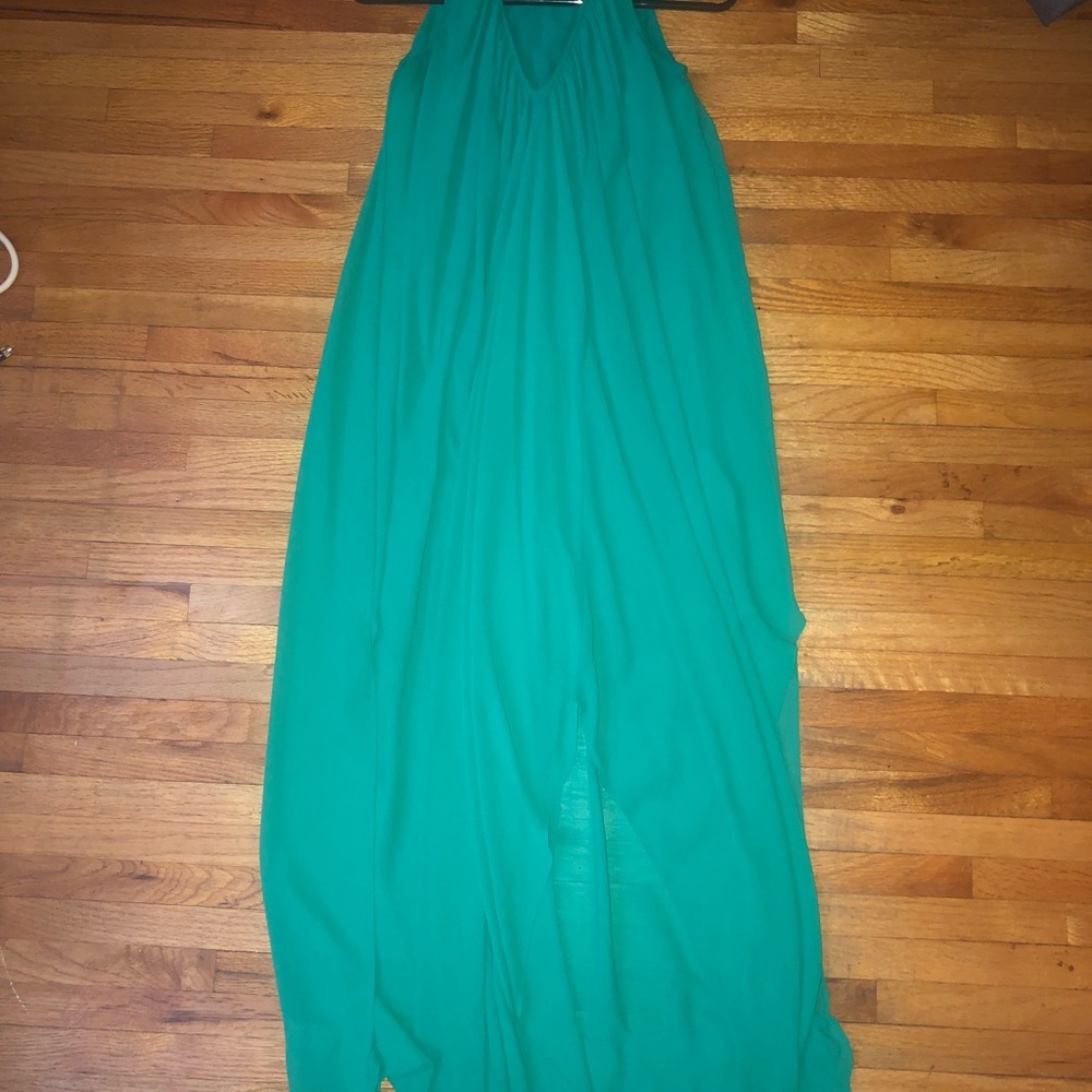 **HOST PICK** Michael Kors Green Maxi Gown - Picture 5 of 6